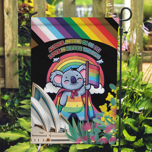 Aussia Pride Month Rainbow Koala Garden Flag