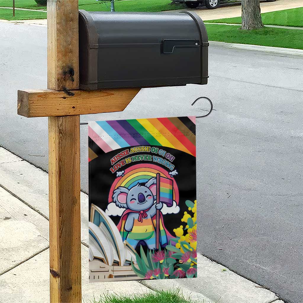 Aussia Pride Month Rainbow Koala Garden Flag