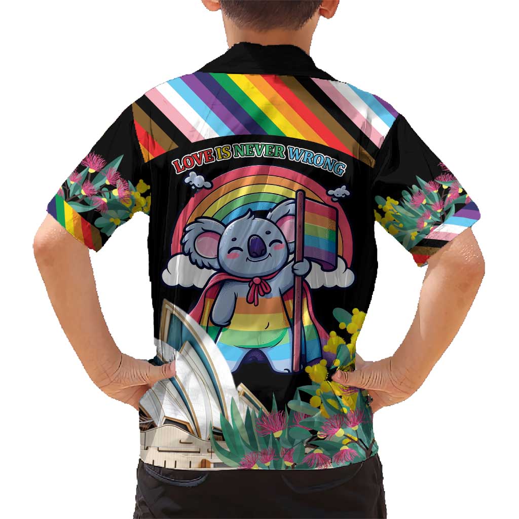 Aussia Pride Month Rainbow Koala Hawaiian Shirt