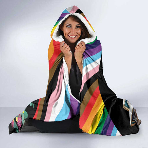 Aussia Pride Month Rainbow Koala Hooded Blanket