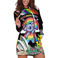 Aussia Pride Month Rainbow Koala Hoodie Dress