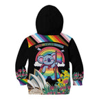 Aussia Pride Month Rainbow Koala Kid Hoodie