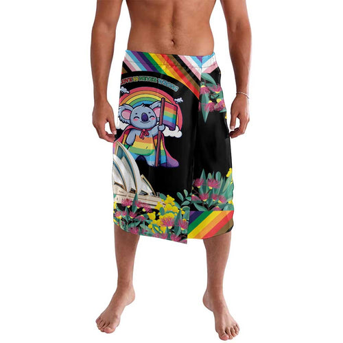 Aussia Pride Month Rainbow Koala Lavalava