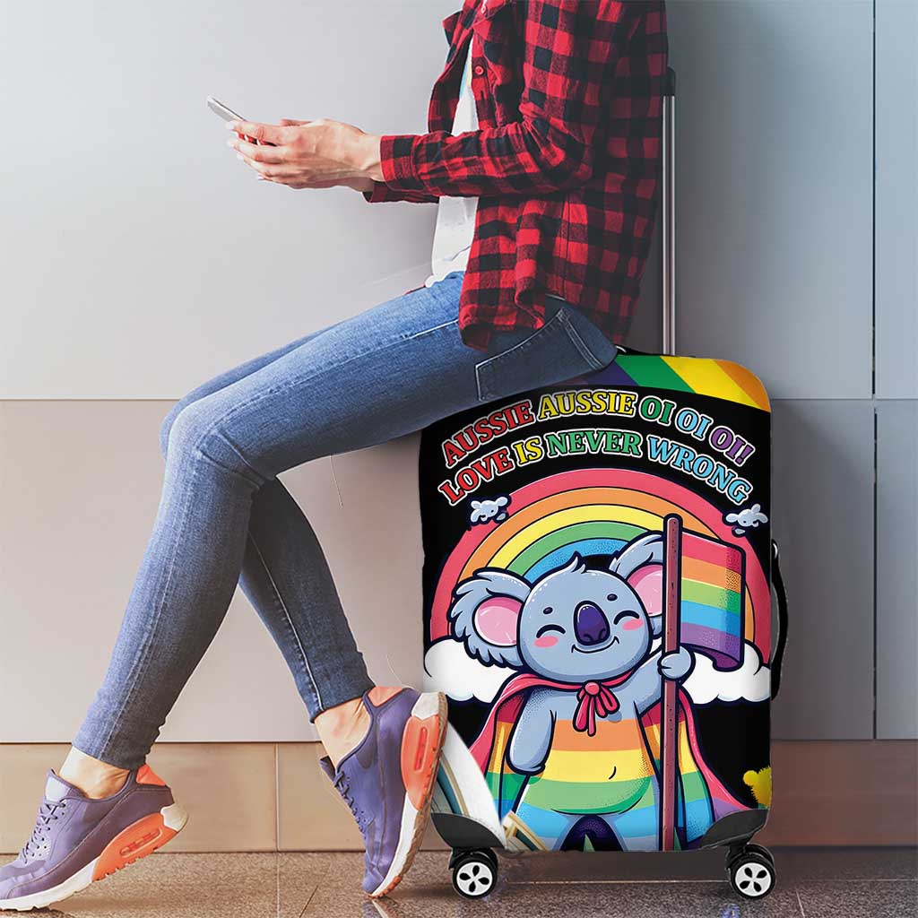 Aussia Pride Month Rainbow Koala Luggage Cover
