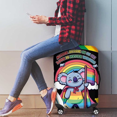 Aussia Pride Month Rainbow Koala Luggage Cover