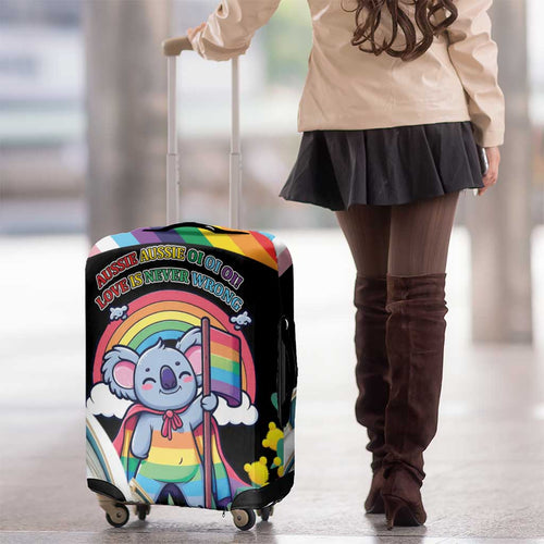 Aussia Pride Month Rainbow Koala Luggage Cover