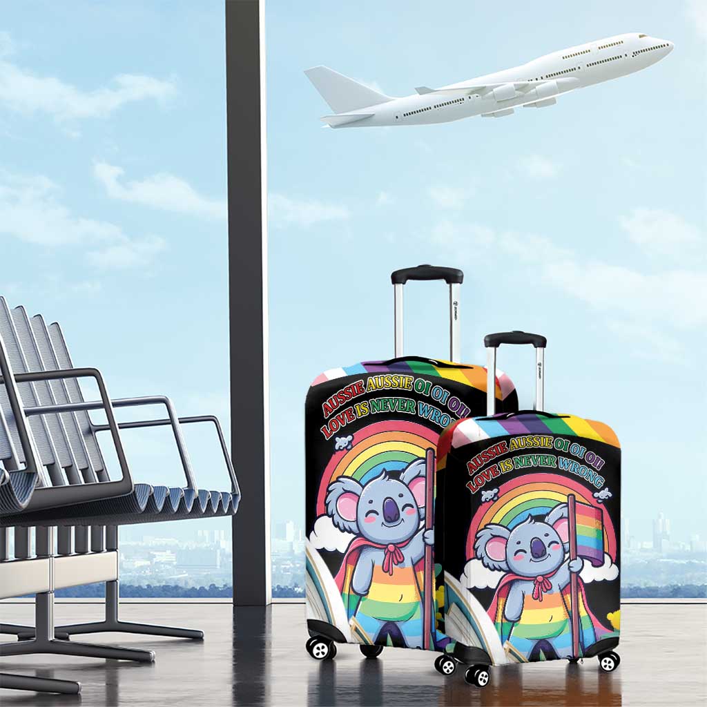 Aussia Pride Month Rainbow Koala Luggage Cover
