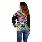 Aussia Pride Month Rainbow Koala Off Shoulder Sweater