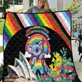 Aussia Pride Month Rainbow Koala Quilt