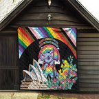 Aussia Pride Month Rainbow Koala Quilt