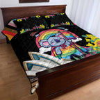 Aussia Pride Month Rainbow Koala Quilt Bed Set