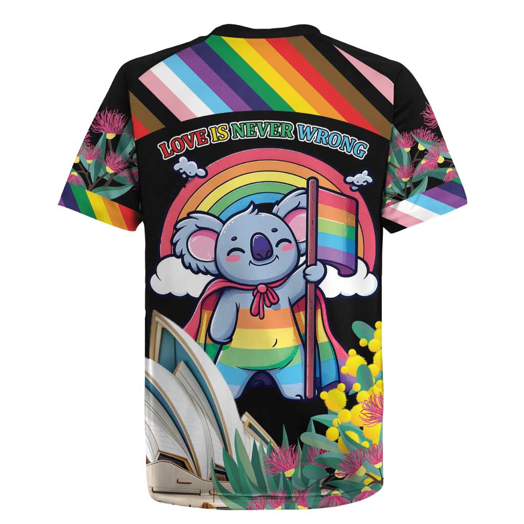 Aussia Pride Month Rainbow Koala Rugby Jersey