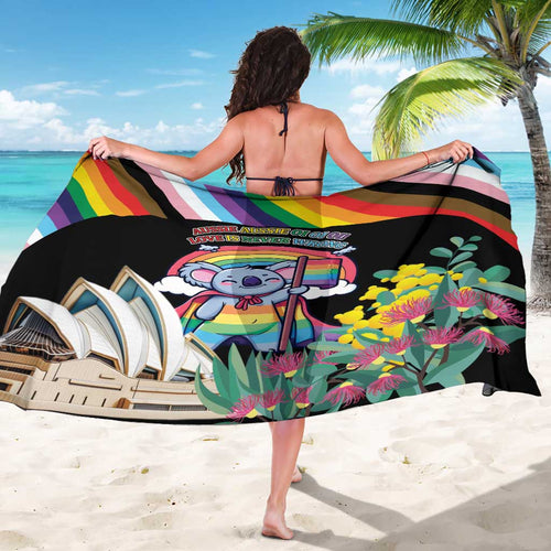 Aussia Pride Month Rainbow Koala Sarong