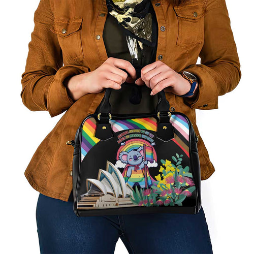 Aussia Pride Month Rainbow Koala Shoulder Handbag