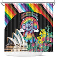 Aussia Pride Month Rainbow Koala Shower Curtain