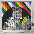 Aussia Pride Month Rainbow Koala Shower Curtain