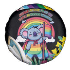 Aussia Pride Month Rainbow Koala Spare Tire Cover