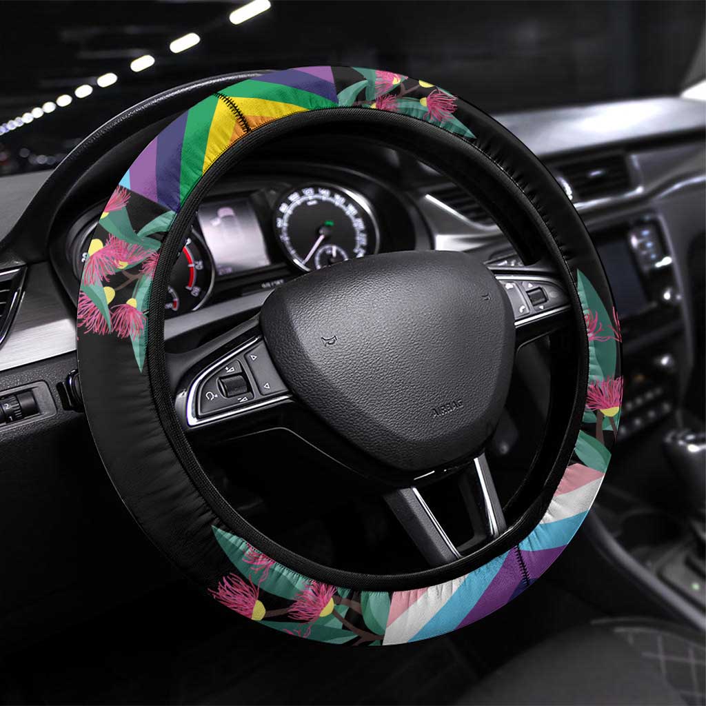 Aussia Pride Month Rainbow Koala Steering Wheel Cover