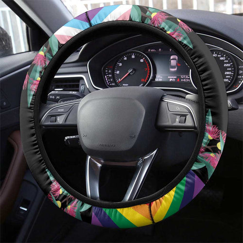 Aussia Pride Month Rainbow Koala Steering Wheel Cover