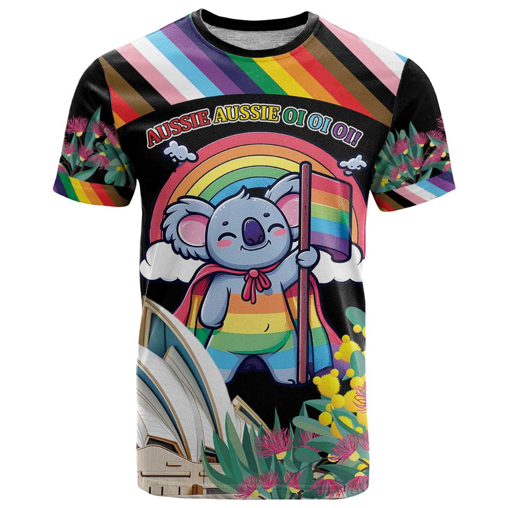 Aussia Pride Month Rainbow Koala T Shirt