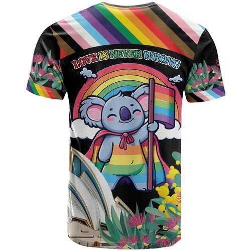 Aussia Pride Month Rainbow Koala T Shirt