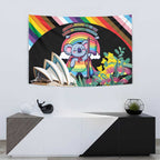 Aussia Pride Month Rainbow Koala Tapestry