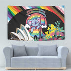Aussia Pride Month Rainbow Koala Tapestry