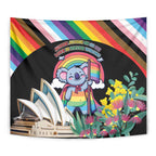 Aussia Pride Month Rainbow Koala Tapestry