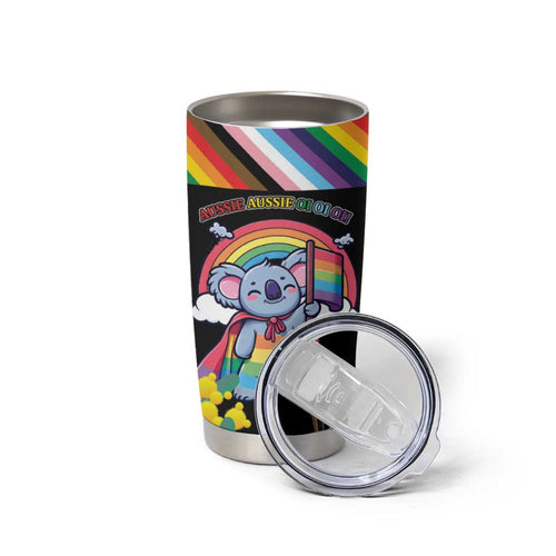Aussia Pride Month Rainbow Koala Tumbler Cup