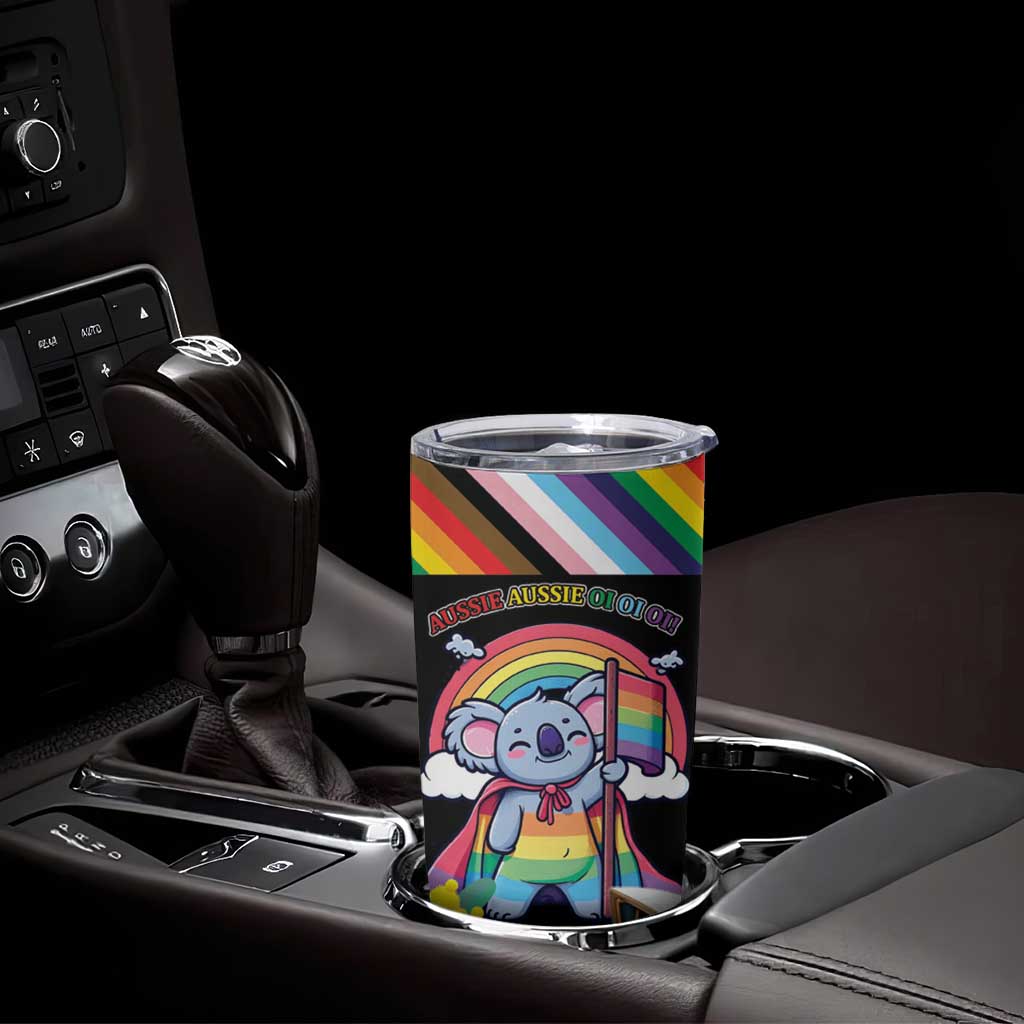 Aussia Pride Month Rainbow Koala Tumbler Cup