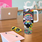 Aussia Pride Month Rainbow Koala Tumbler With Handle