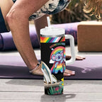 Aussia Pride Month Rainbow Koala Tumbler With Handle