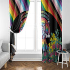 Aussia Pride Month Rainbow Koala Window Curtain