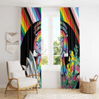 Aussia Pride Month Rainbow Koala Window Curtain