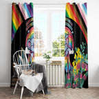 Aussia Pride Month Rainbow Koala Window Curtain