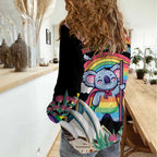 Aussia Pride Month Rainbow Koala Women Casual Shirt