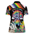 Aussia Pride Month Rainbow Koala Women Polo Shirt