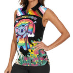 Aussia Pride Month Rainbow Koala Women Sleeveless Polo Shirt