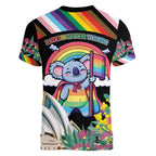 Aussia Pride Month Rainbow Koala Women V-Neck T-Shirt