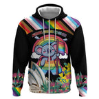 Aussia Pride Month Rainbow Koala Zip Hoodie