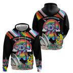 Aussia Pride Month Rainbow Koala Zip Hoodie