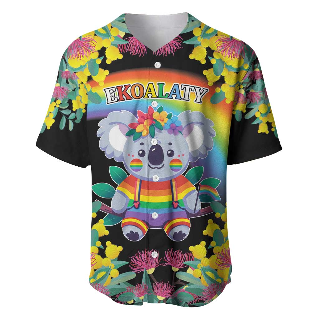 LGBTQ Koala Gay Baseball Jersey Aussie Koala Bear Ekoalaty