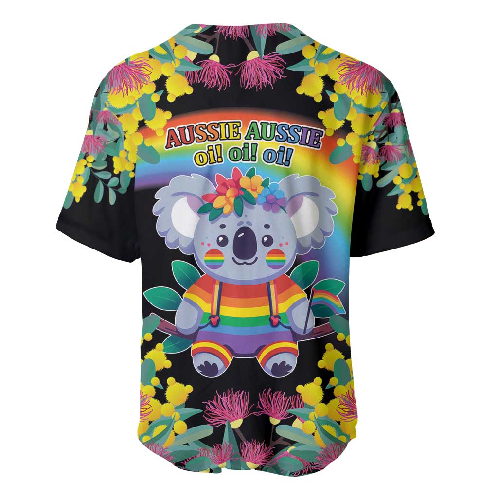 LGBTQ Koala Gay Baseball Jersey Aussie Koala Bear Ekoalaty