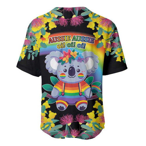 LGBTQ Koala Gay Baseball Jersey Aussie Koala Bear Ekoalaty