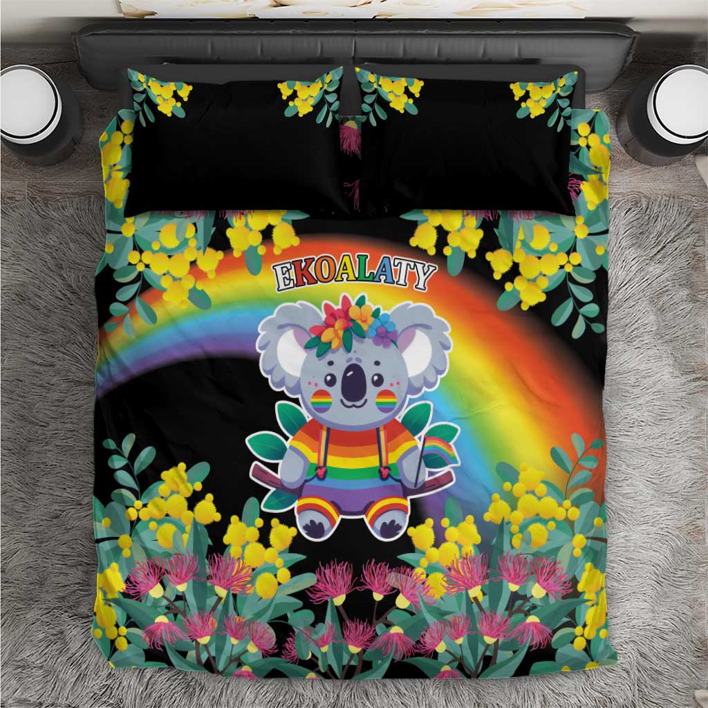 LGBTQ Koala Gay Bedding Set Aussie Koala Bear Ekoalaty