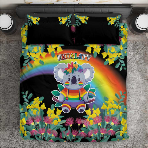 LGBTQ Koala Gay Bedding Set Aussie Koala Bear Ekoalaty