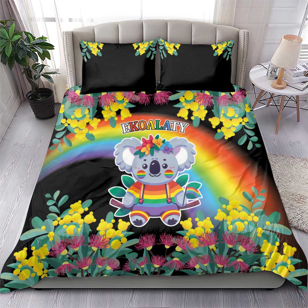 LGBTQ Koala Gay Bedding Set Aussie Koala Bear Ekoalaty