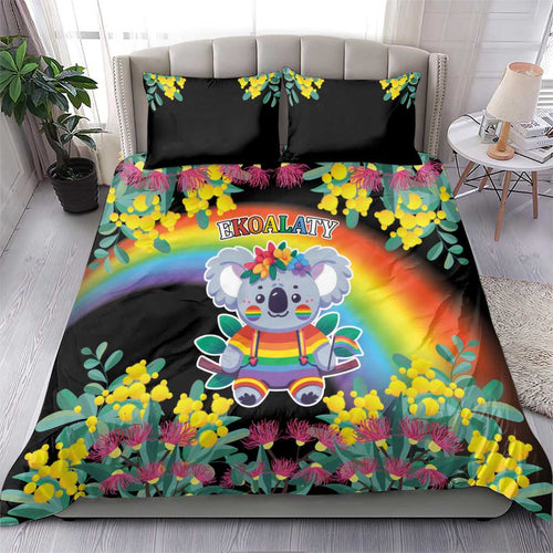 LGBTQ Koala Gay Bedding Set Aussie Koala Bear Ekoalaty