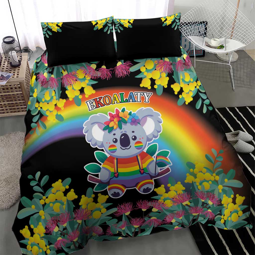 LGBTQ Koala Gay Bedding Set Aussie Koala Bear Ekoalaty