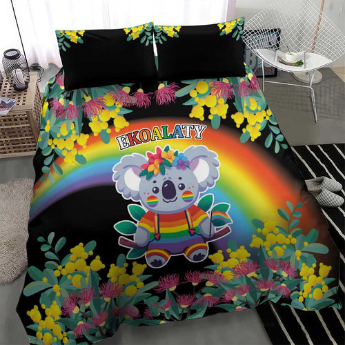 LGBTQ Koala Gay Bedding Set Aussie Koala Bear Ekoalaty